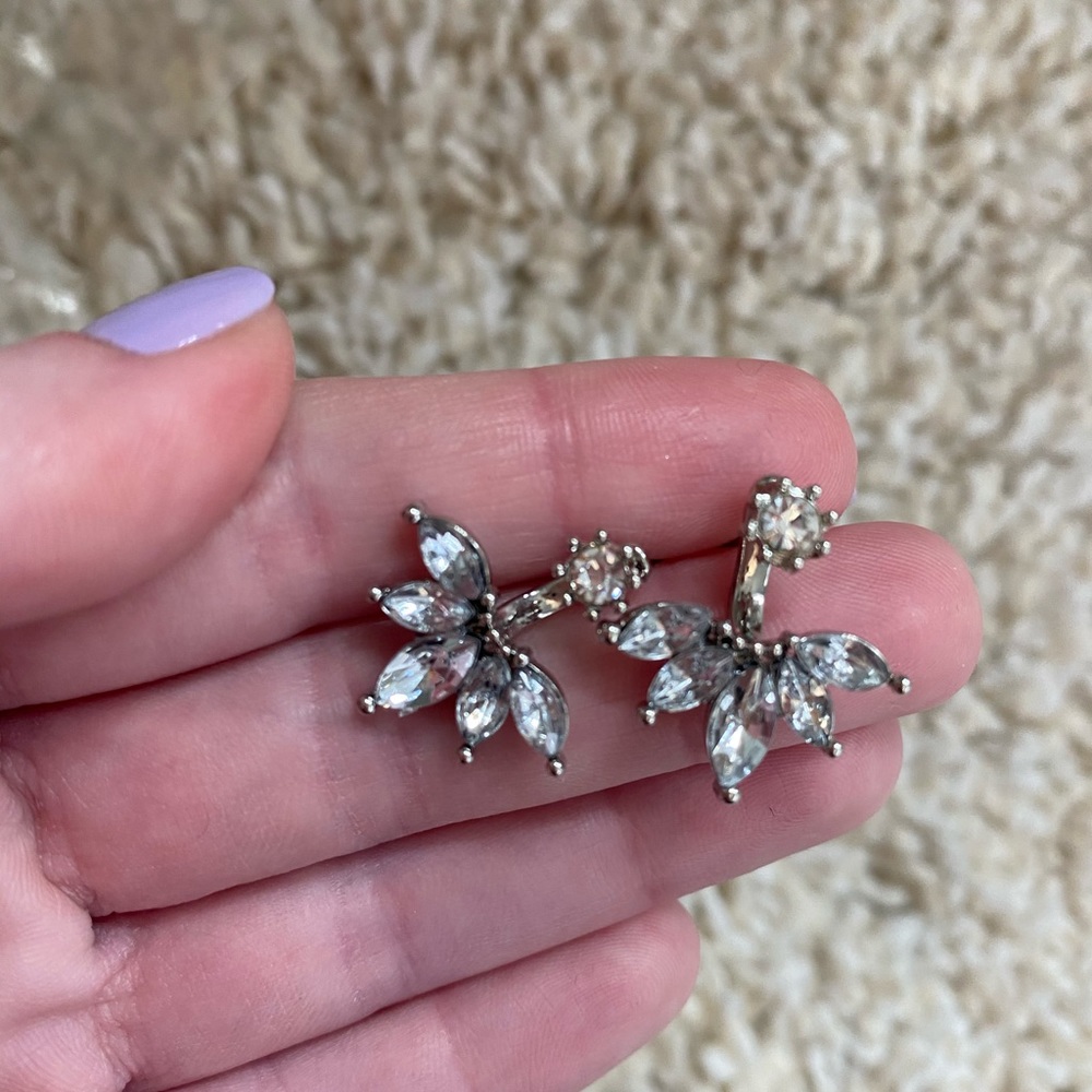 Set of 7 Earrings - mix of silver & rose gold - Picture 4 of 13